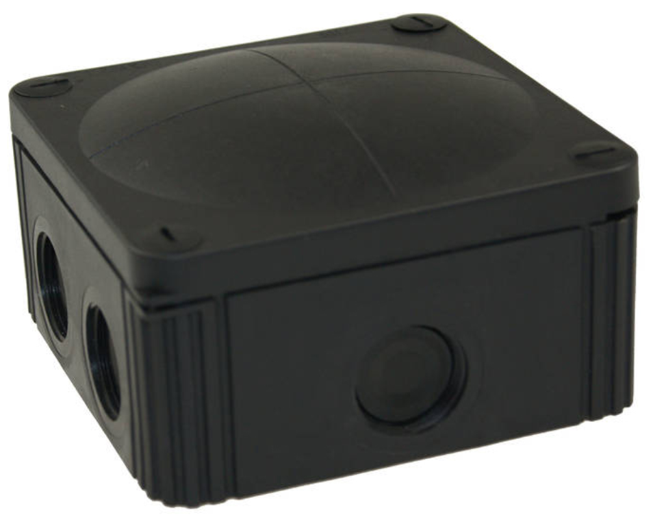 Black IP66/67 110 X 110 X 55mm Enclosure Upex Electrical Distributors