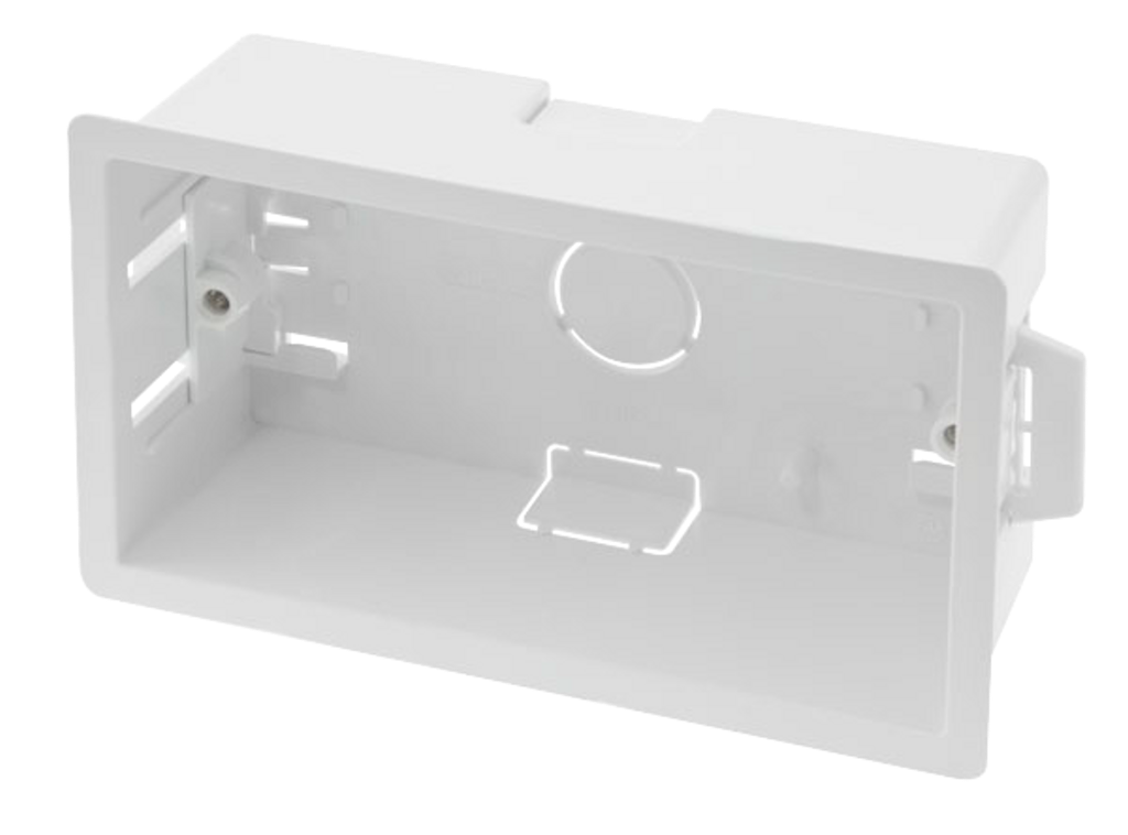 2Gang 47mm Dry Lining Box Upex Electrical Distributors