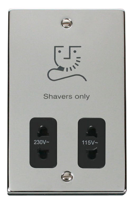 Dual Voltage Shaver Socket Outlet 115/230V Upex Electrical Distributors
